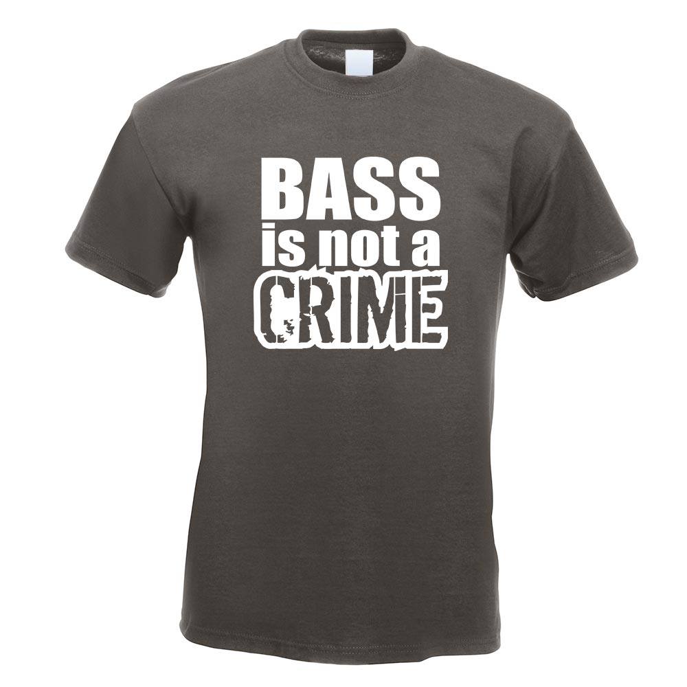 Bass is not a Crime T-Shirt Motiv bedruckt Funshirt Design Print - Picture 9 of 19