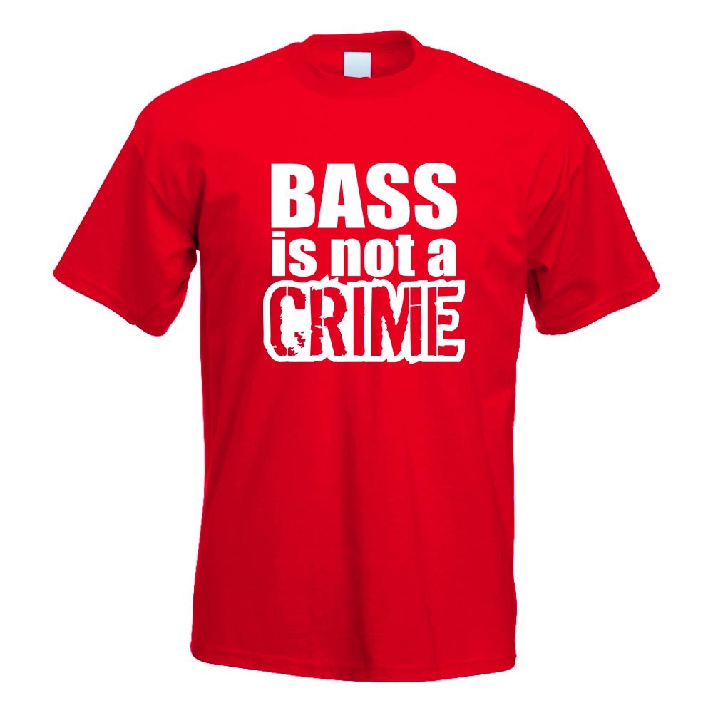 Bass is not a Crime T-Shirt Motiv bedruckt Funshirt Design Print - Picture 16 of 19