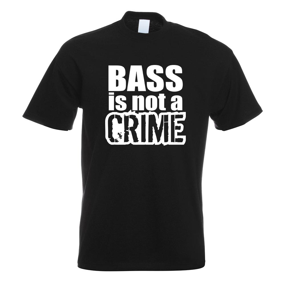Bass is not a Crime T-Shirt Motiv bedruckt Funshirt Design Print - Picture 18 of 19