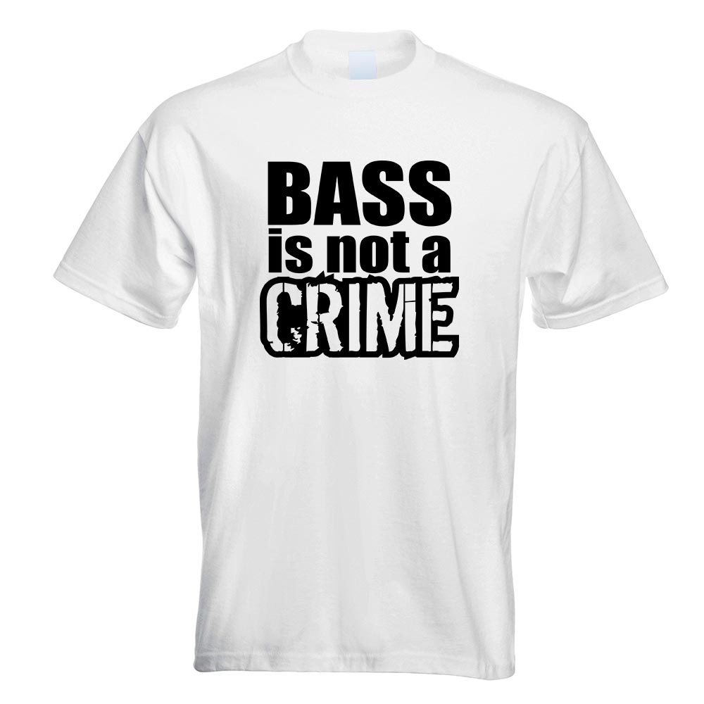 Bass is not a Crime T-Shirt Motiv bedruckt Funshirt Design Print - Picture 19 of 19