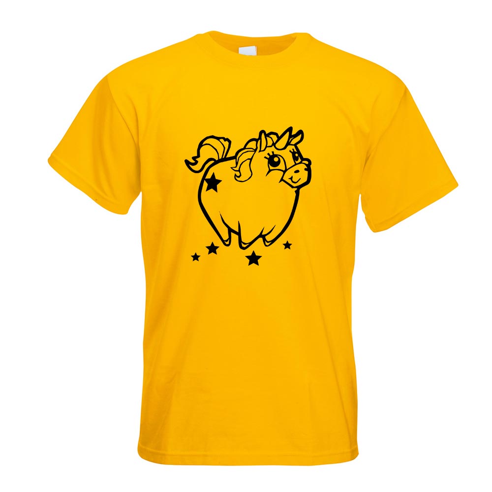Pummeliges Einhorn T-Shirt Motiv bedruckt Funshirt Design Print - Picture 8 of 19