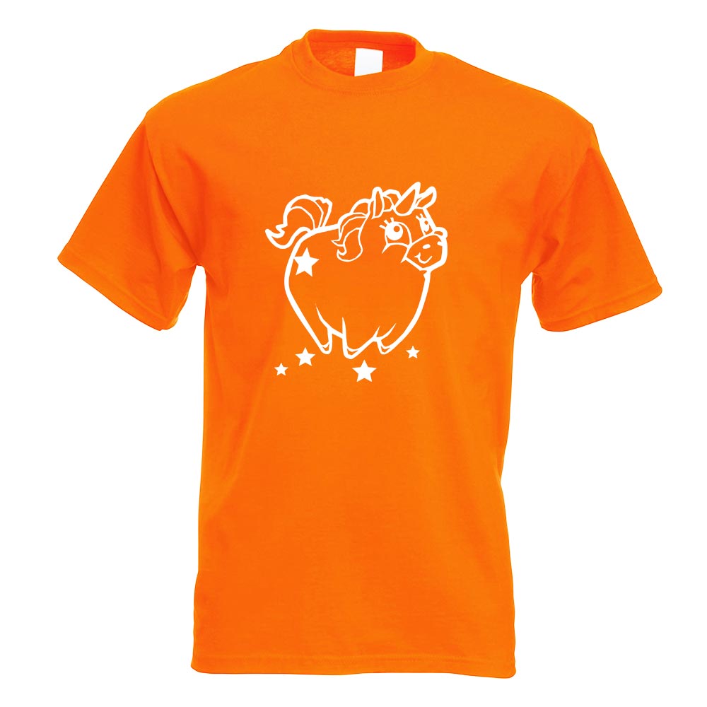 Pummeliges Einhorn T-Shirt Motiv bedruckt Funshirt Design Print - Picture 15 of 19