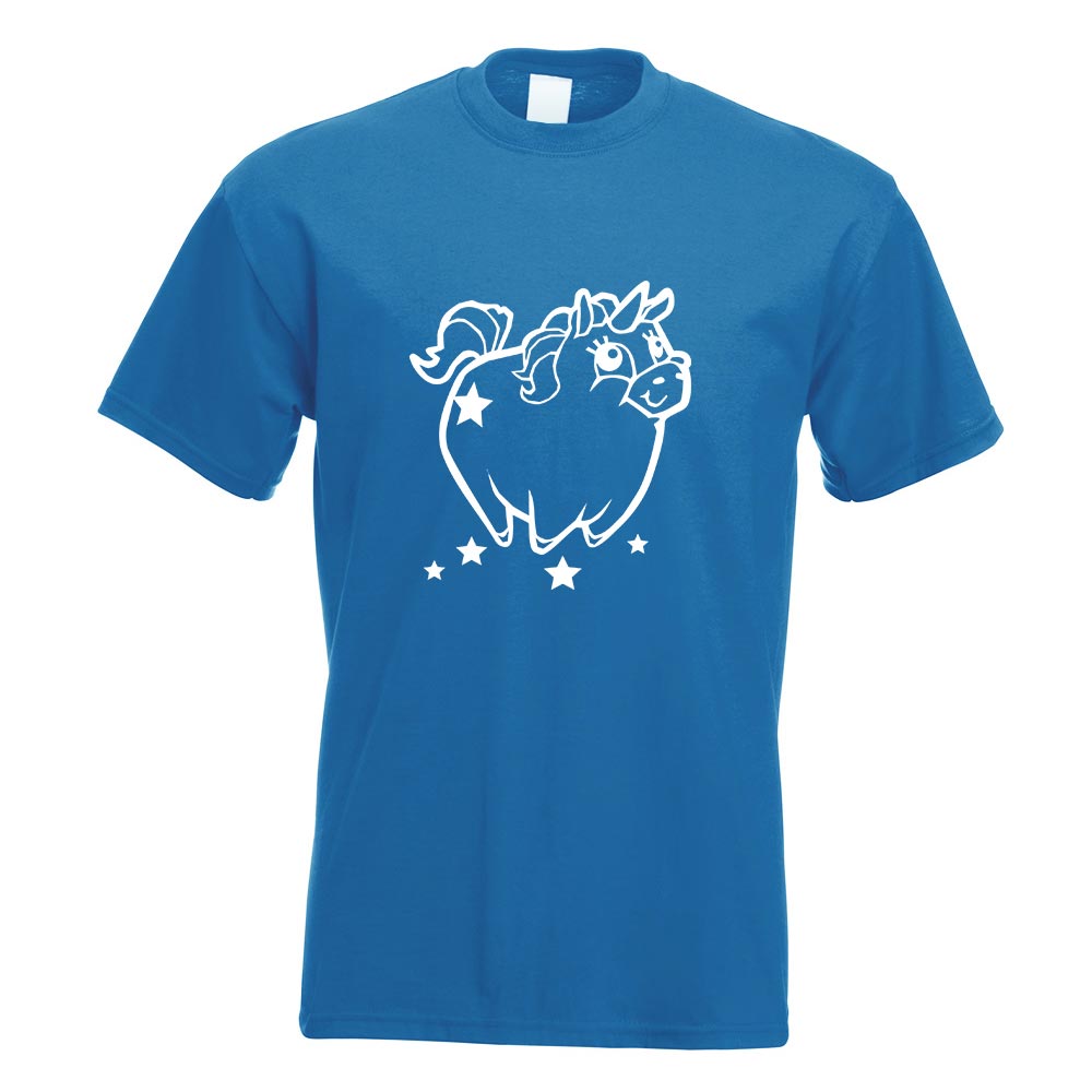 Pummeliges Einhorn T-Shirt Motiv bedruckt Funshirt Design Print - Picture 17 of 19