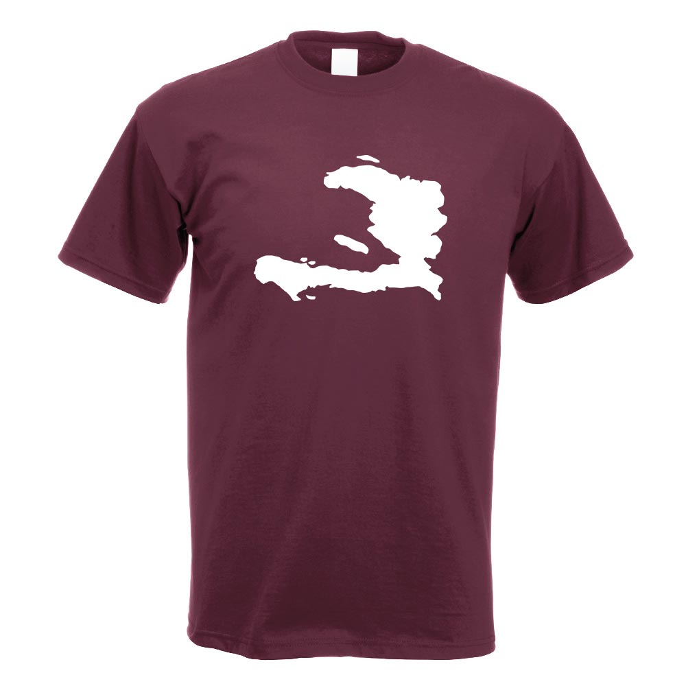 Haiti Umriss Kontur T-Shirt Motiv bedruckt Funshirt Design Print - Picture 12 of 19