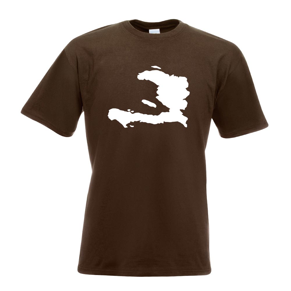 Haiti Umriss Kontur T-Shirt Motiv bedruckt Funshirt Design Print - Picture 13 of 19
