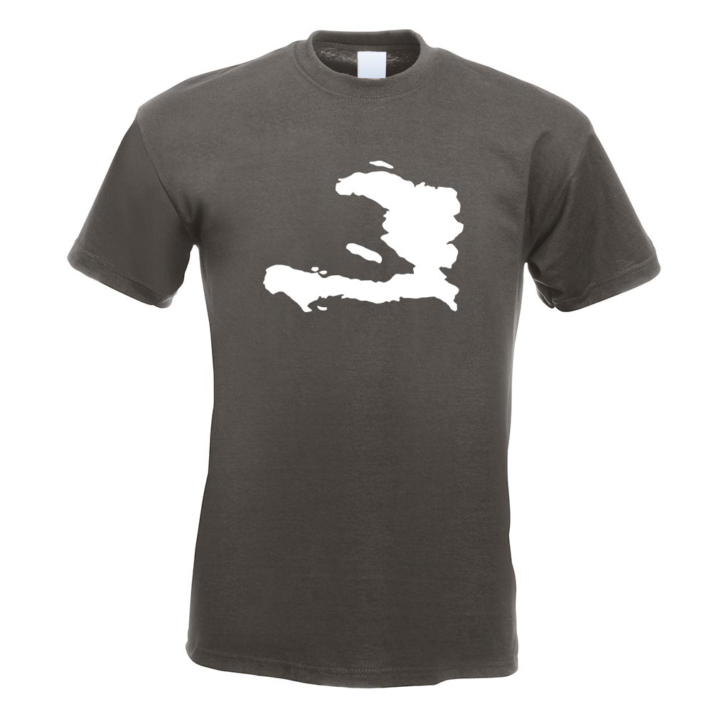 Haiti Umriss Kontur T-Shirt Motiv bedruckt Funshirt Design Print - Picture 5 of 19