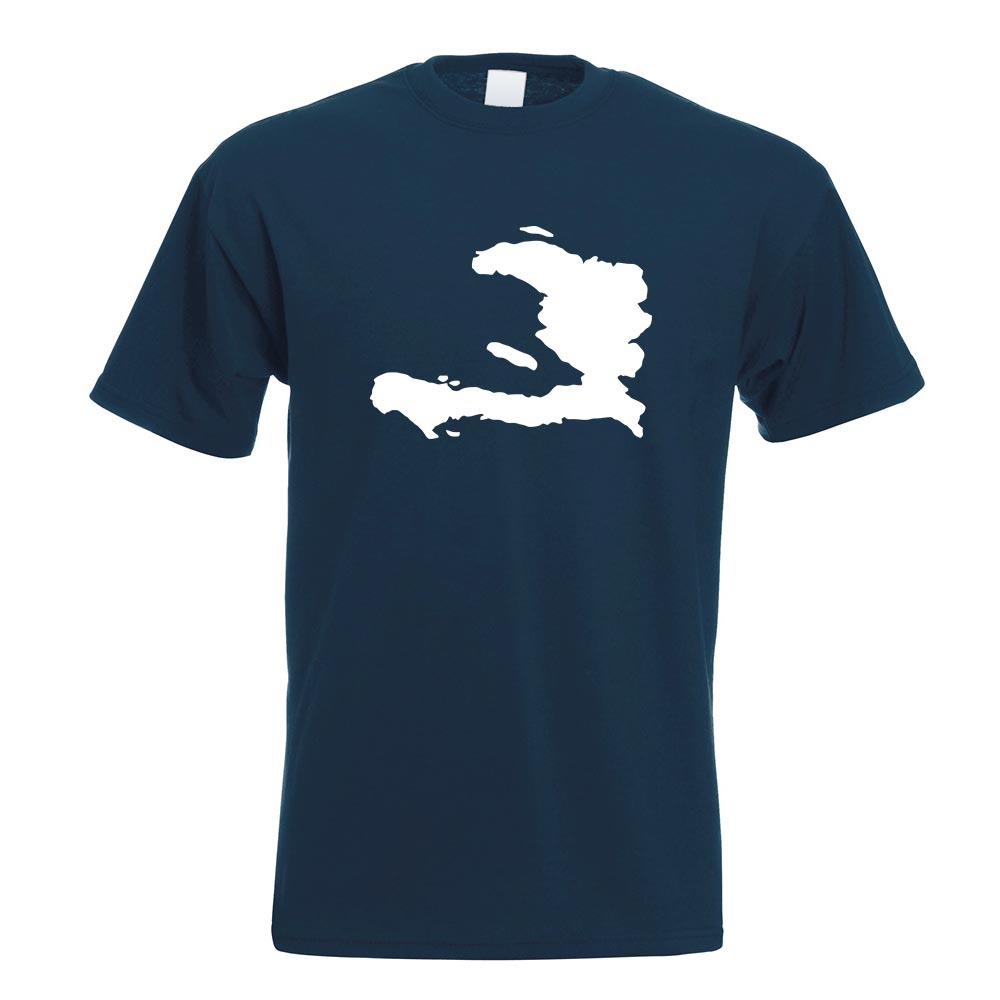 Haiti Umriss Kontur T-Shirt Motiv bedruckt Funshirt Design Print - Picture 7 of 19