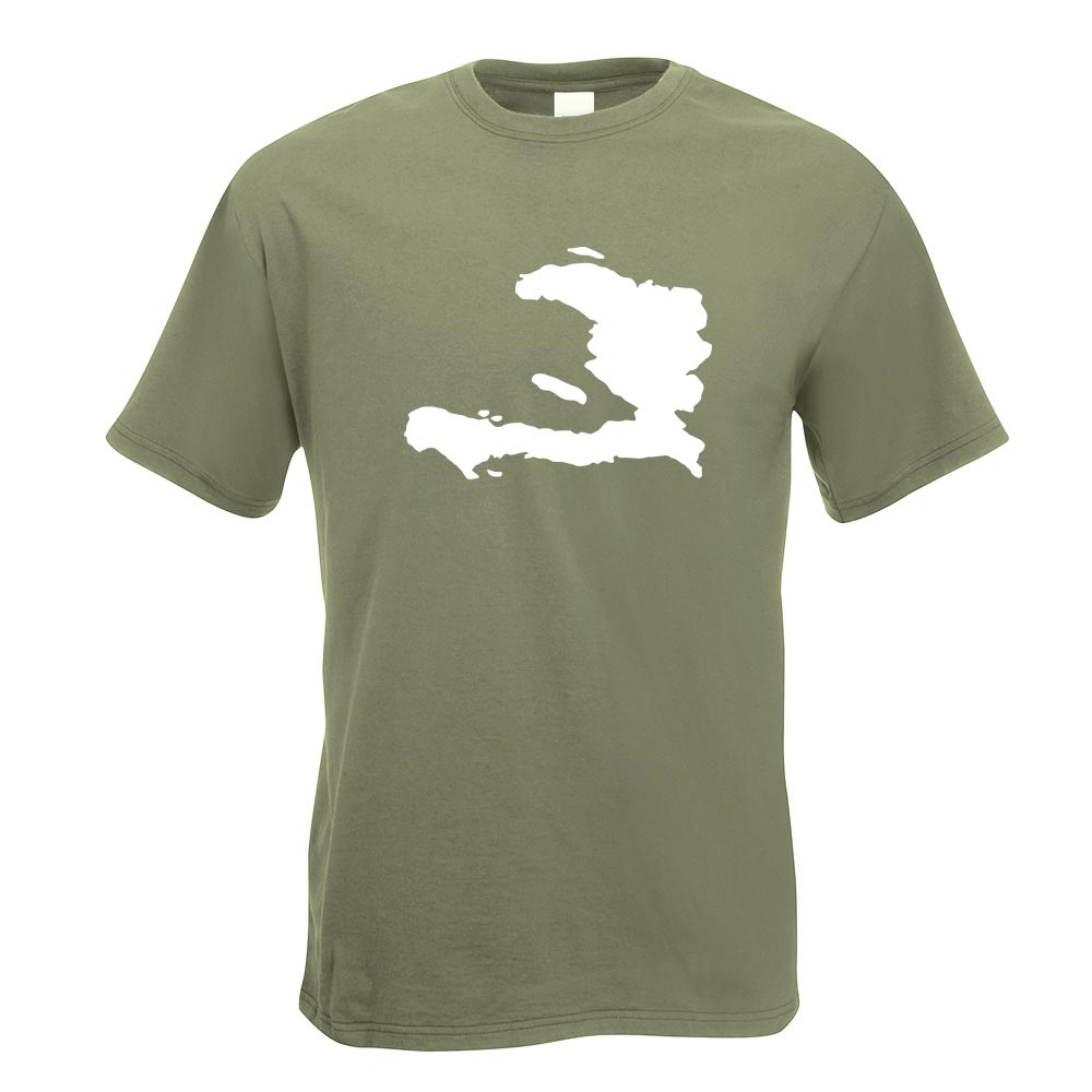 Haiti Umriss Kontur T-Shirt Motiv bedruckt Funshirt Design Print - Picture 8 of 19