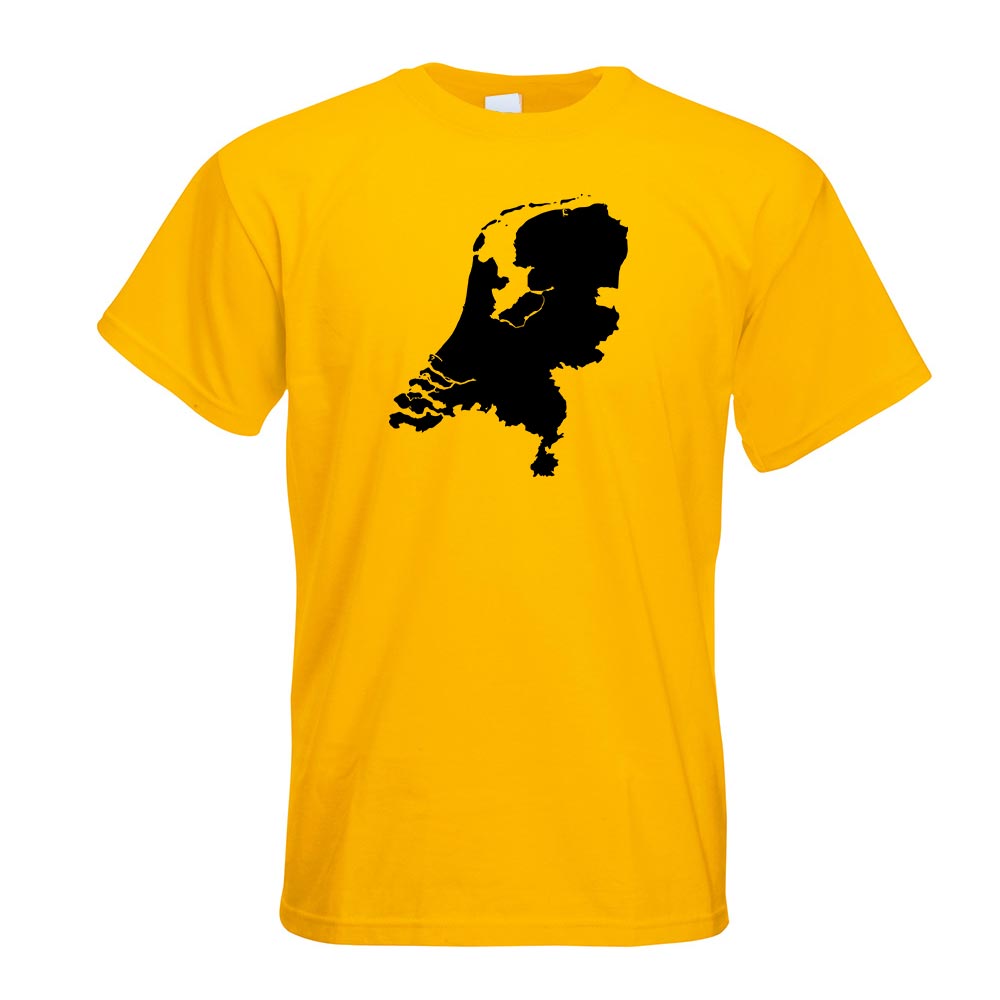 Niederlande Umriss Kontur T-Shirt Motiv bedruckt Funshirt Design Print - Picture 8 of 19