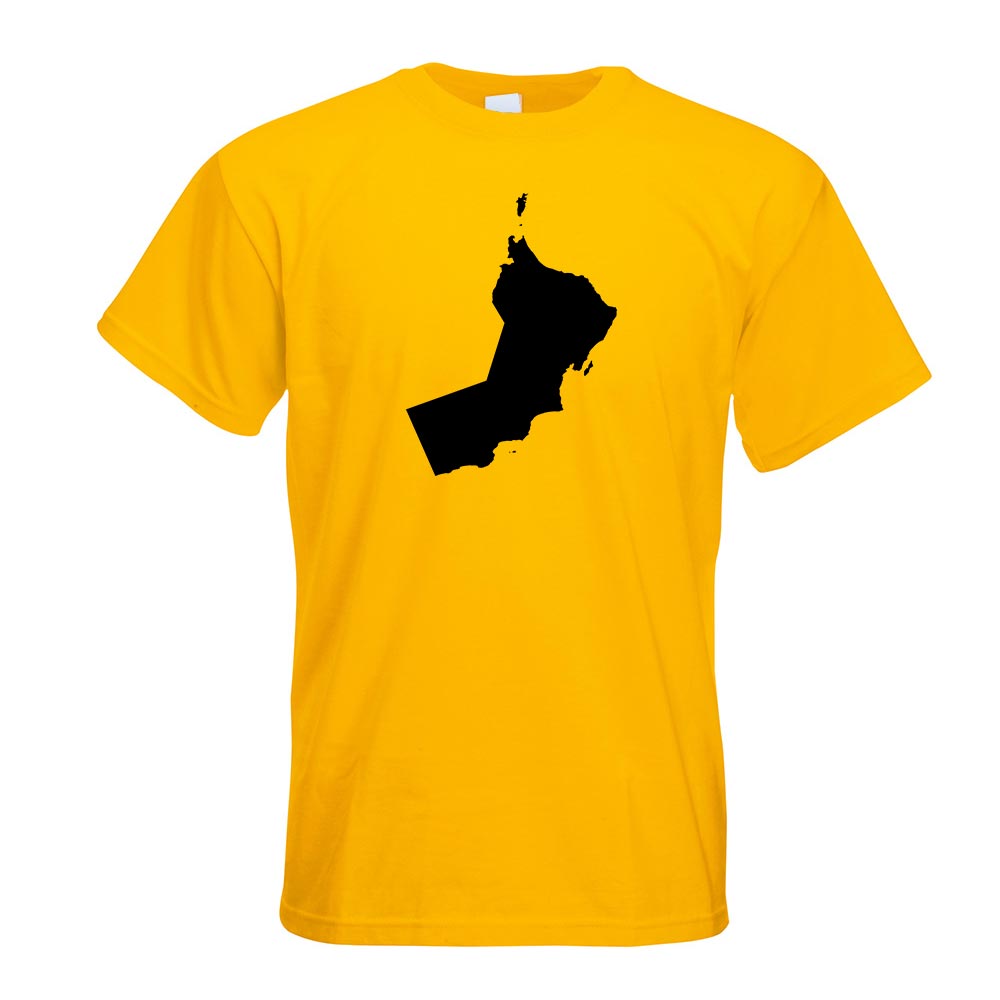 Oman Umriss Kontur T-Shirt Motiv bedruckt Funshirt Design Print - Picture 8 of 19