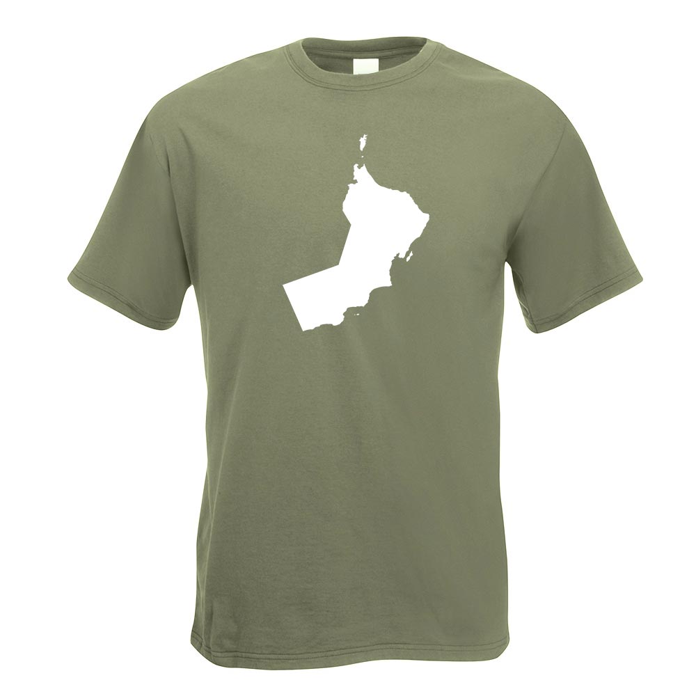 Oman Umriss Kontur T-Shirt Motiv bedruckt Funshirt Design Print - Picture 14 of 19