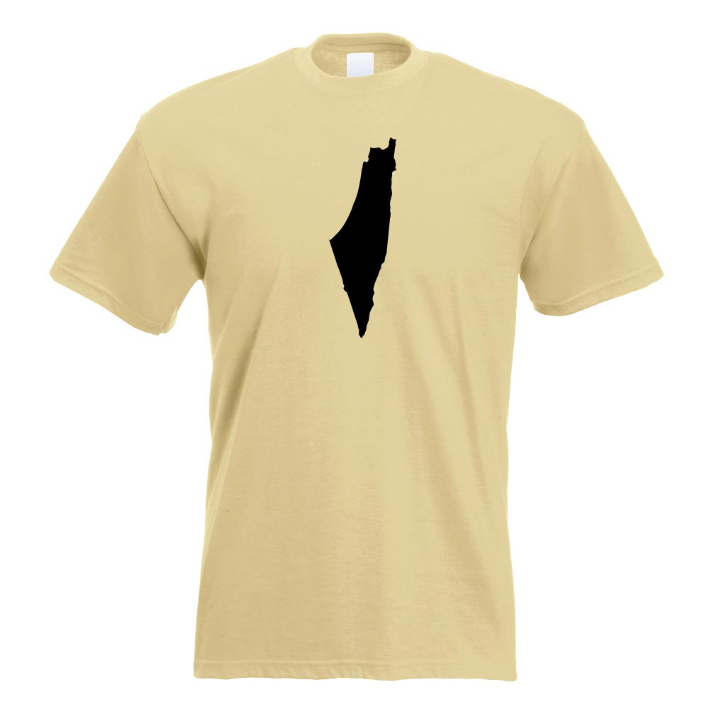 Palästina Umriss Kontur T-Shirt Motiv bedruckt Funshirt Design Print - Picture 12 of 19