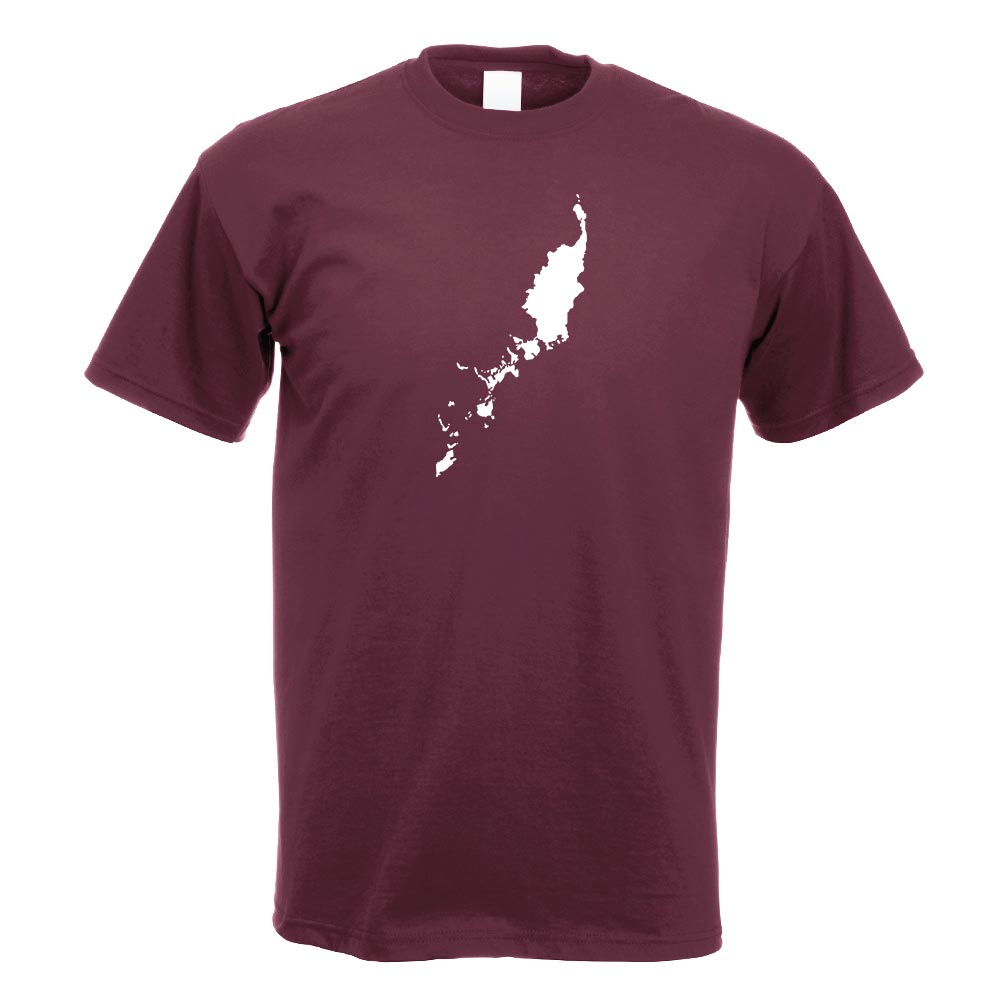 Palau Umriss Kontur T-Shirt Motiv bedruckt Funshirt Design Print - Picture 5 of 19