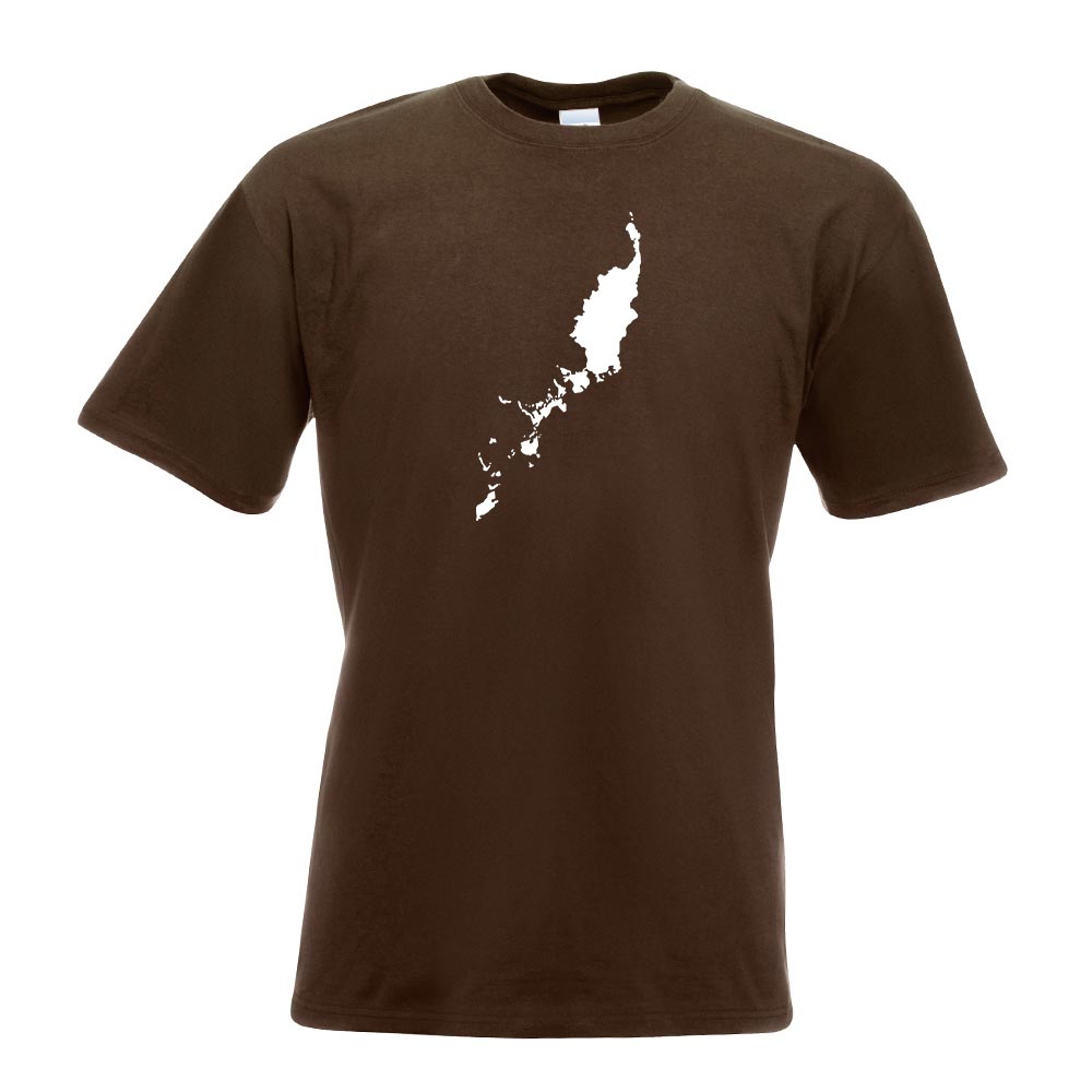 Palau Umriss Kontur T-Shirt Motiv bedruckt Funshirt Design Print - Picture 6 of 19