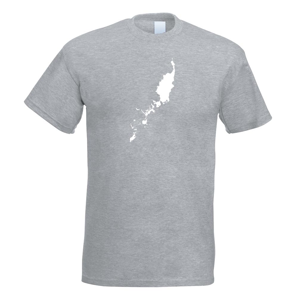 Palau Umriss Kontur T-Shirt Motiv bedruckt Funshirt Design Print - Picture 10 of 19