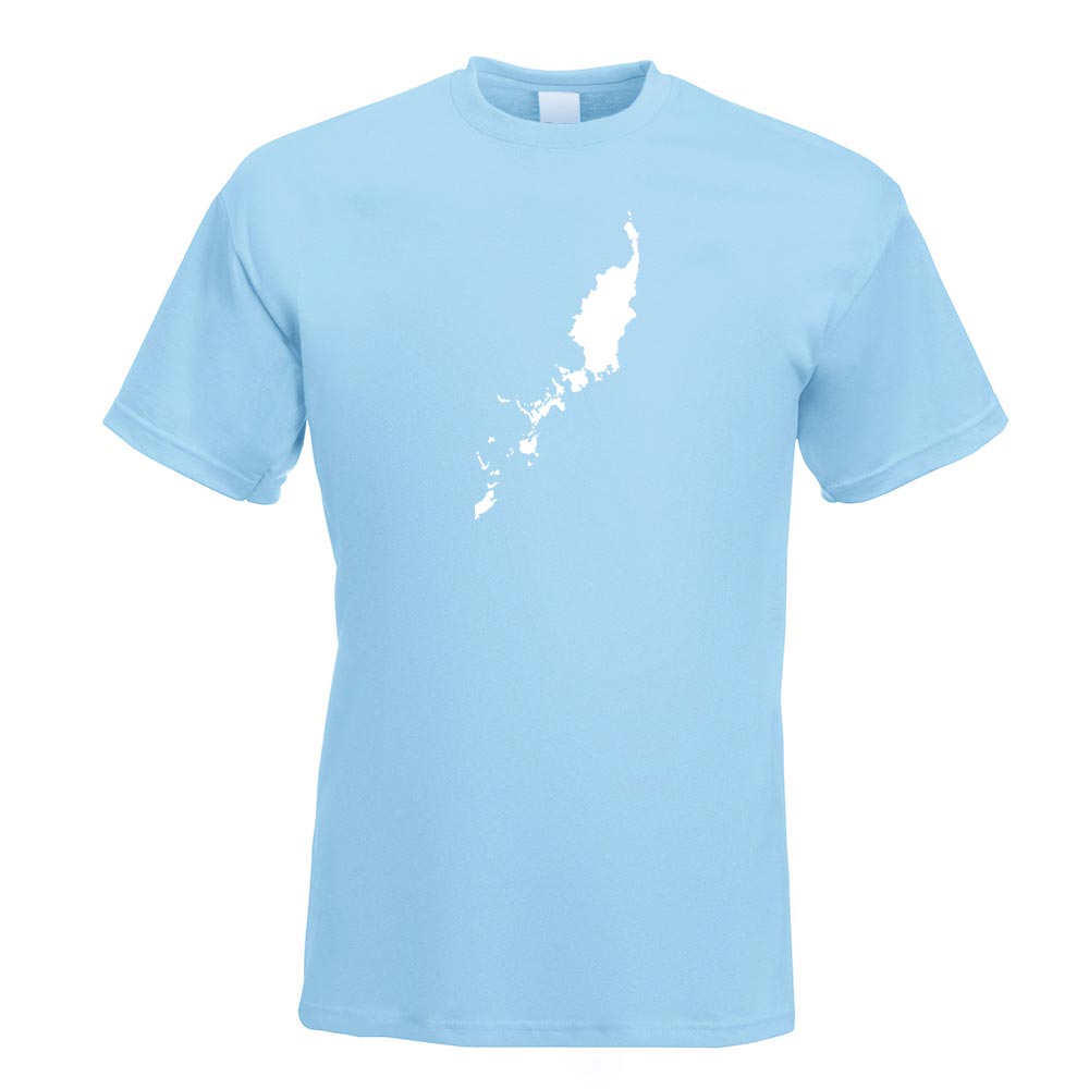 Palau Umriss Kontur T-Shirt Motiv bedruckt Funshirt Design Print - Picture 11 of 19