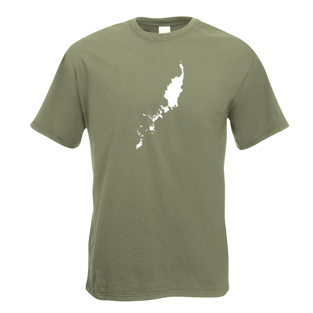 Palau Umriss Kontur T-Shirt Motiv bedruckt Funshirt Design Print - Picture 14 of 19