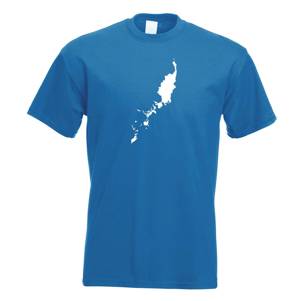 Palau Umriss Kontur T-Shirt Motiv bedruckt Funshirt Design Print - Picture 17 of 19