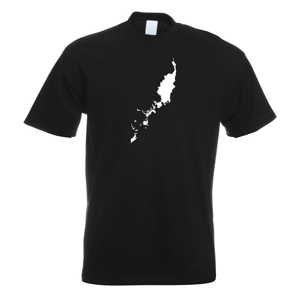 Palau Umriss Kontur T-Shirt Motiv bedruckt Funshirt Design Print - Picture 18 of 19