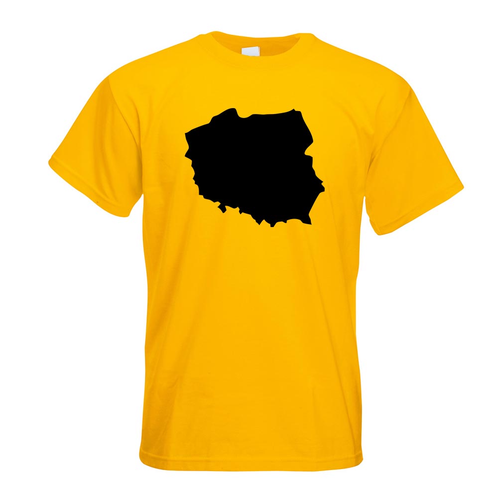 Polen Umriss Kontur T-Shirt Motiv bedruckt Funshirt Design Print - Picture 8 of 19