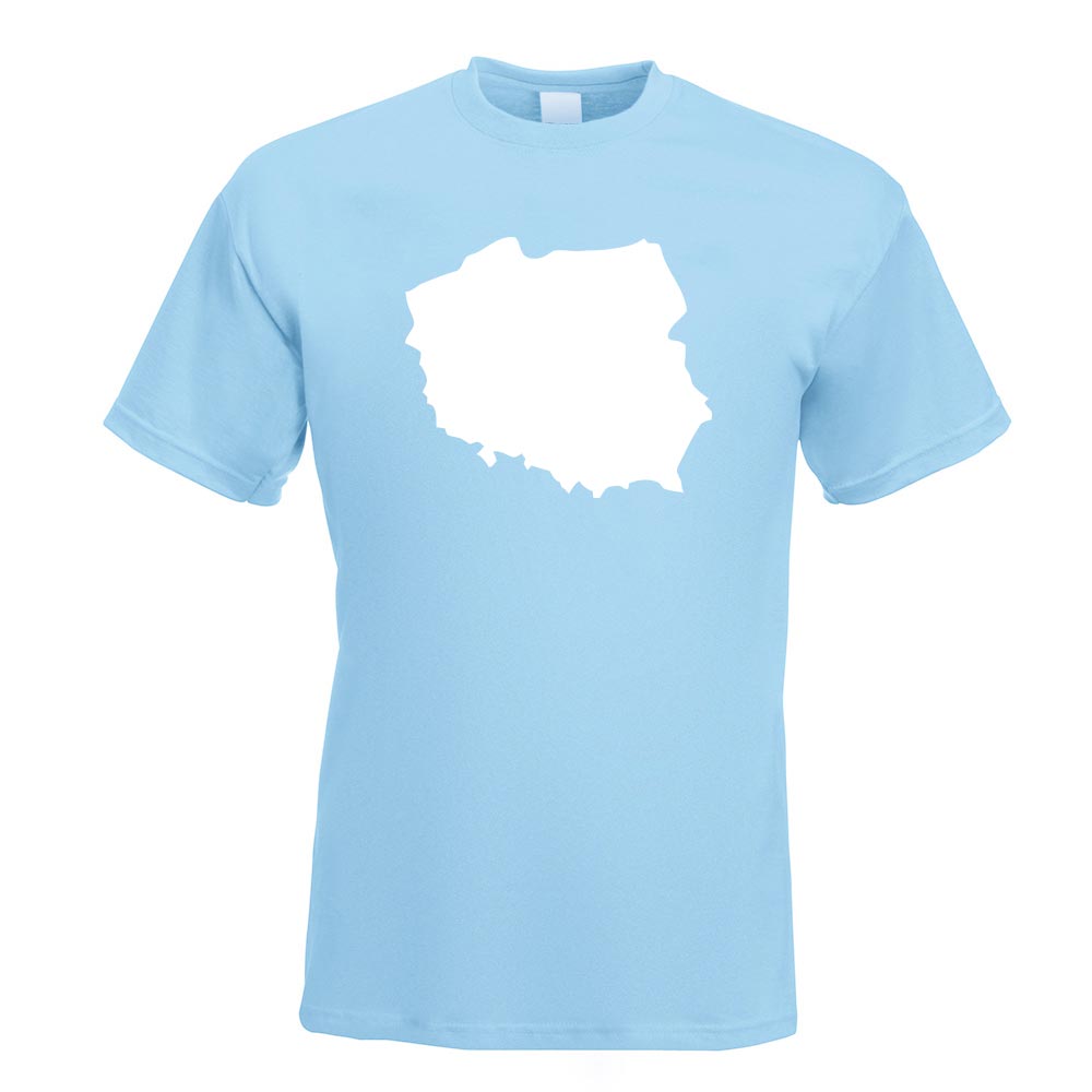 Polen Umriss Kontur T-Shirt Motiv bedruckt Funshirt Design Print - Picture 11 of 19