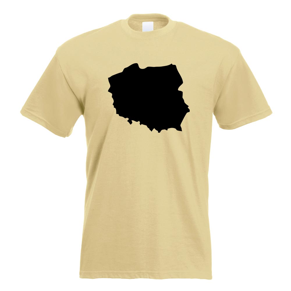 Polen Umriss Kontur T-Shirt Motiv bedruckt Funshirt Design Print - Picture 12 of 19