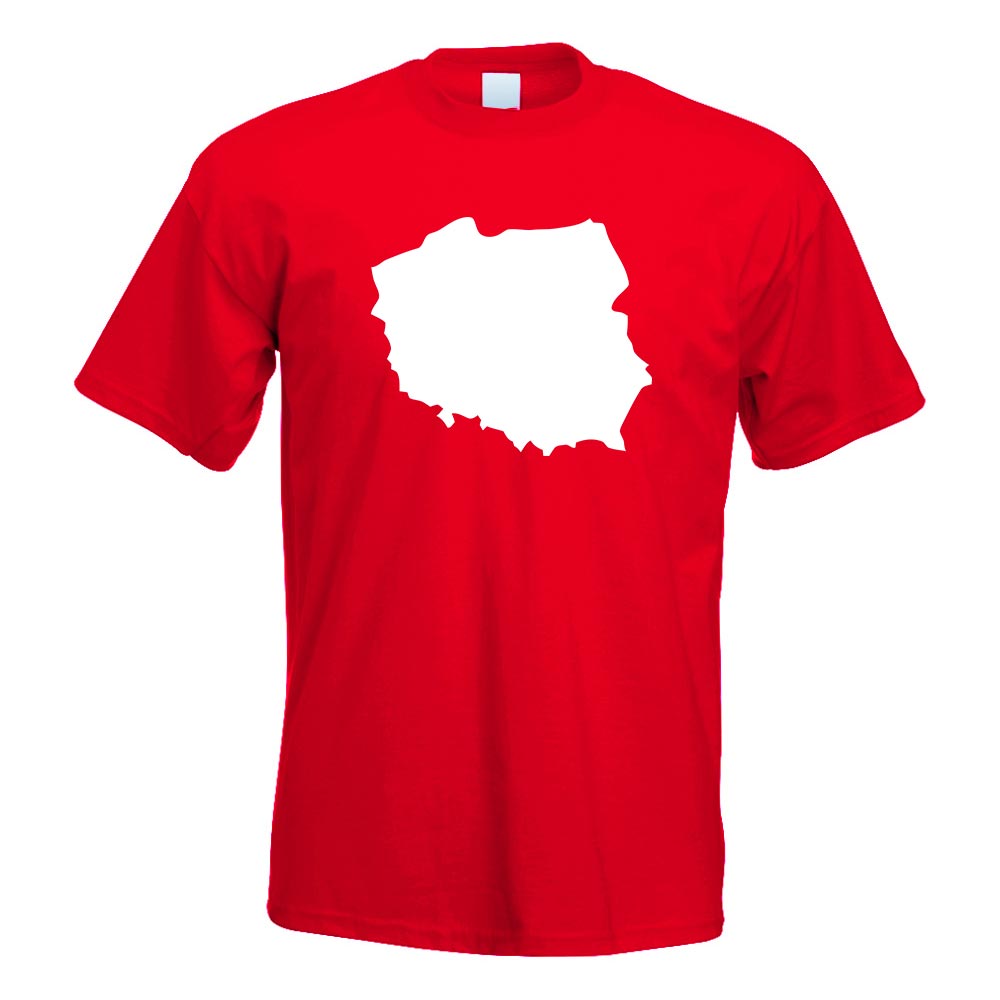 Polen Umriss Kontur T-Shirt Motiv bedruckt Funshirt Design Print - Picture 16 of 19