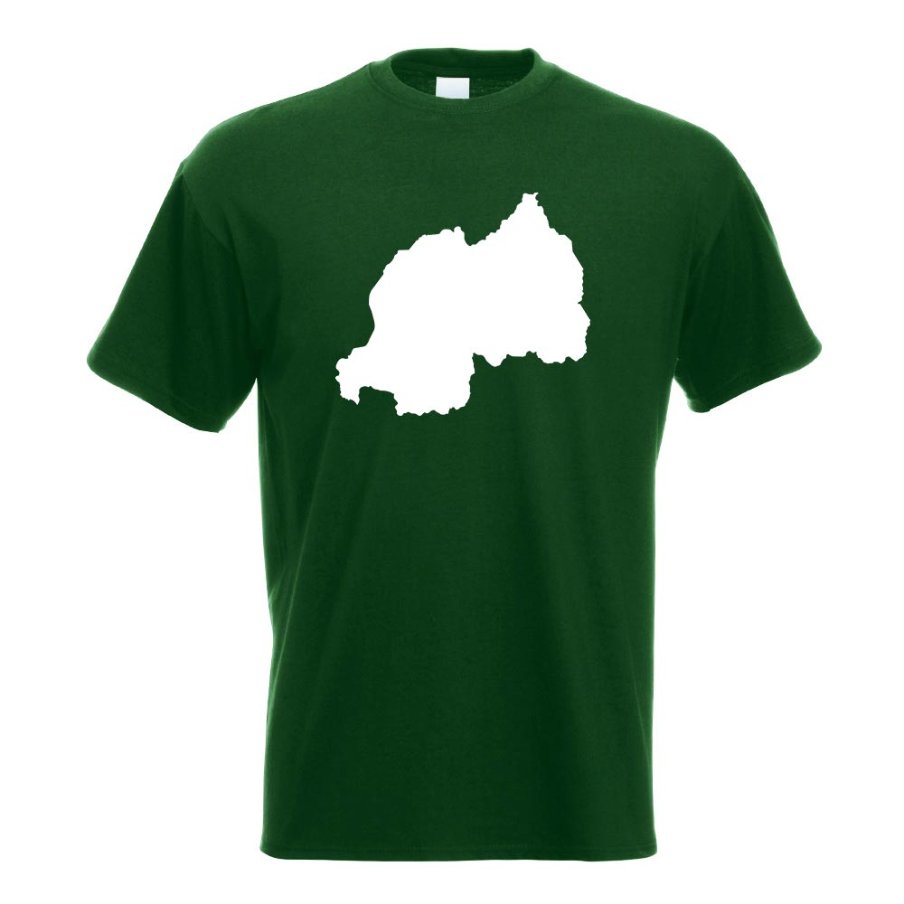Ruanda Umriss Kontur T-Shirt Motiv bedruckt Funshirt Design Print - Picture 7 of 19