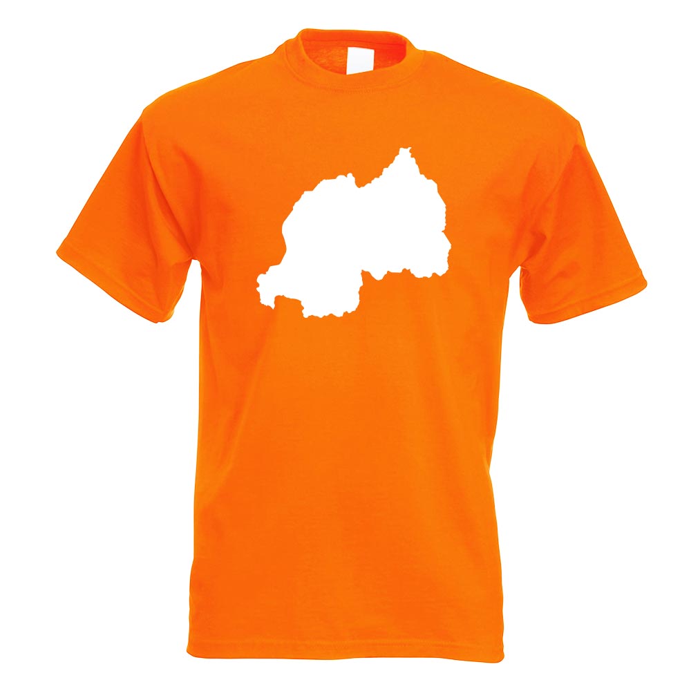 Ruanda Umriss Kontur T-Shirt Motiv bedruckt Funshirt Design Print - Picture 15 of 19