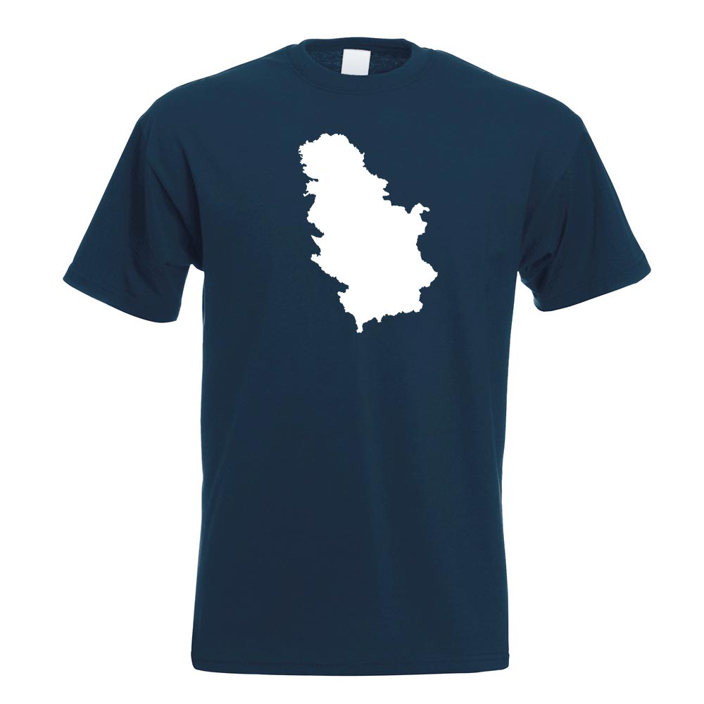 Serbien Umriss Kontur T-Shirt Motiv bedruckt Funshirt Design Print - Picture 13 of 19
