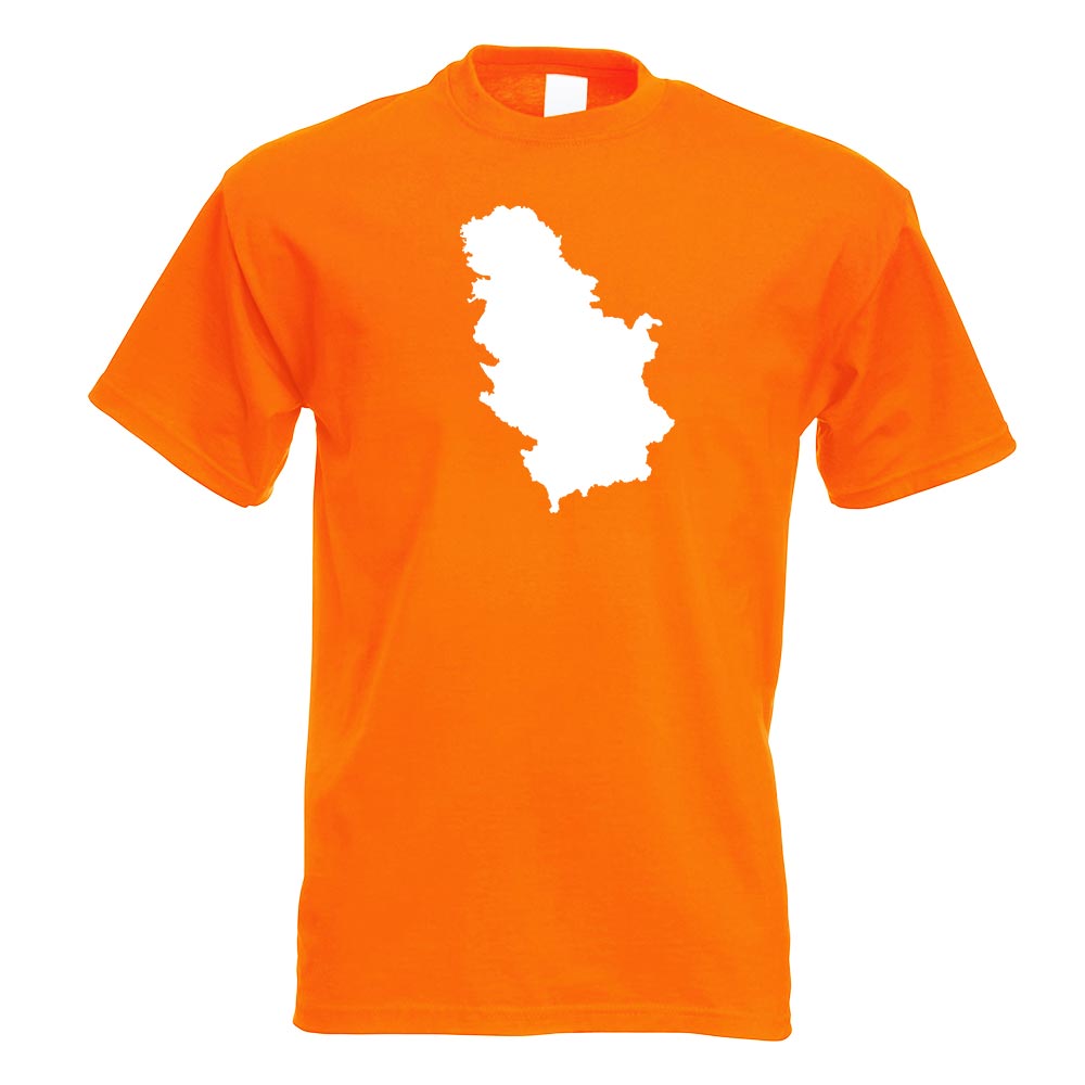 Serbien Umriss Kontur T-Shirt Motiv bedruckt Funshirt Design Print - Picture 15 of 19