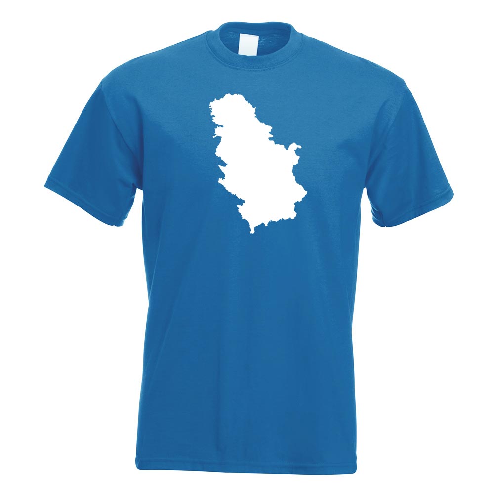 Serbien Umriss Kontur T-Shirt Motiv bedruckt Funshirt Design Print - Picture 17 of 19