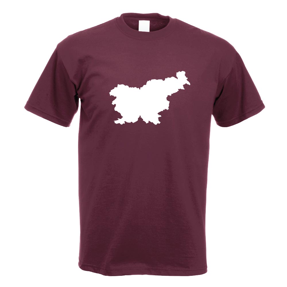 Slowenien Umriss Kontur T-Shirt Motiv bedruckt Funshirt Design Print - Picture 5 of 19