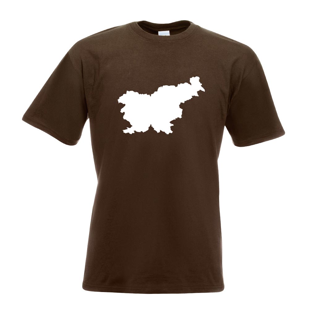 Slowenien Umriss Kontur T-Shirt Motiv bedruckt Funshirt Design Print - Picture 6 of 19