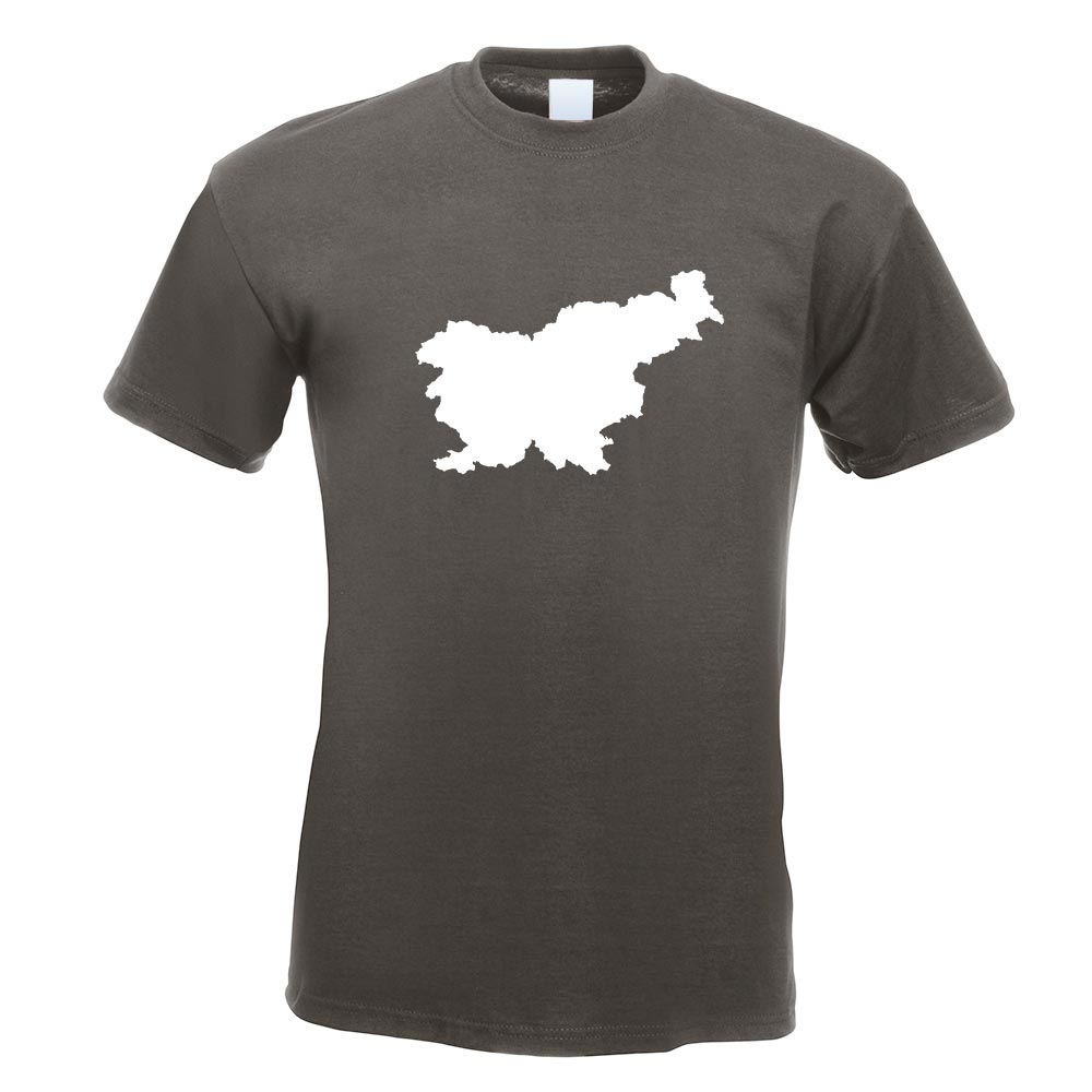 Slowenien Umriss Kontur T-Shirt Motiv bedruckt Funshirt Design Print - Picture 9 of 19