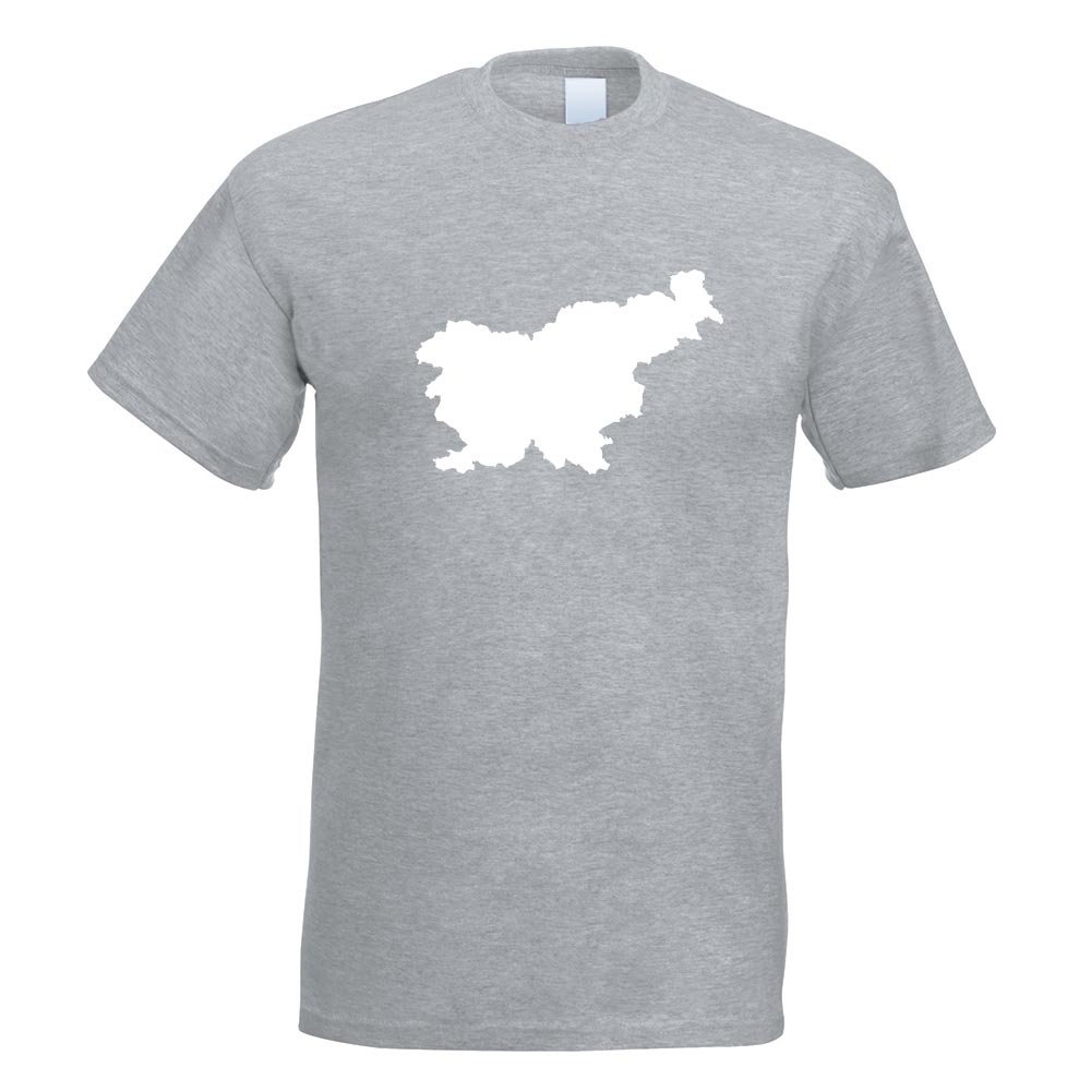 Slowenien Umriss Kontur T-Shirt Motiv bedruckt Funshirt Design Print - Picture 10 of 19