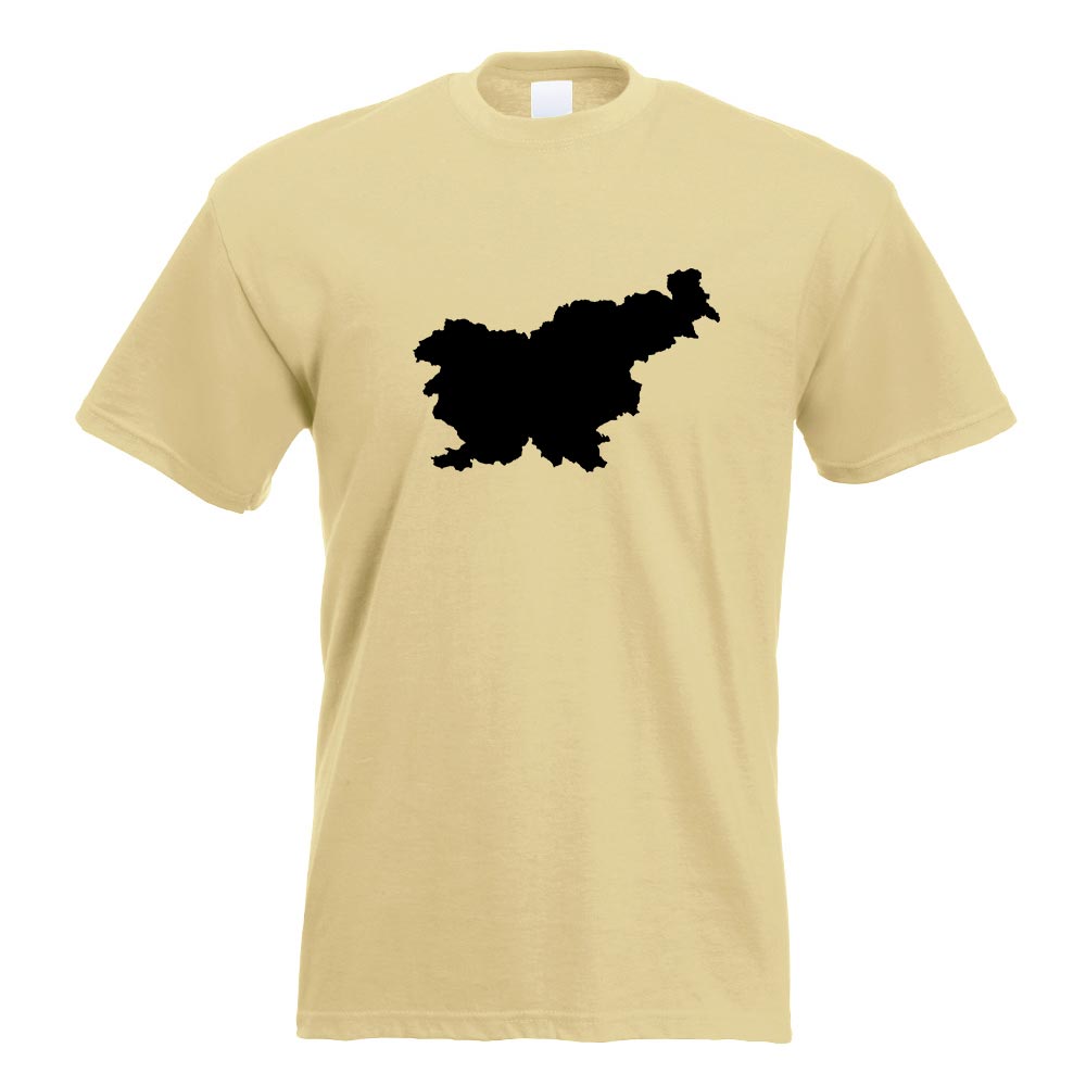 Slowenien Umriss Kontur T-Shirt Motiv bedruckt Funshirt Design Print - Picture 12 of 19