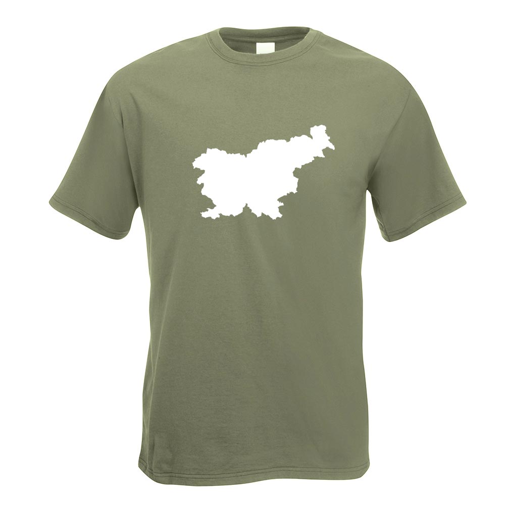 Slowenien Umriss Kontur T-Shirt Motiv bedruckt Funshirt Design Print - Picture 14 of 19