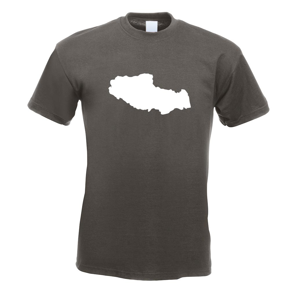 Tibet - Himalaya Umriss T-Shirt Motiv bedruckt Funshirt Design Print - Picture 9 of 19