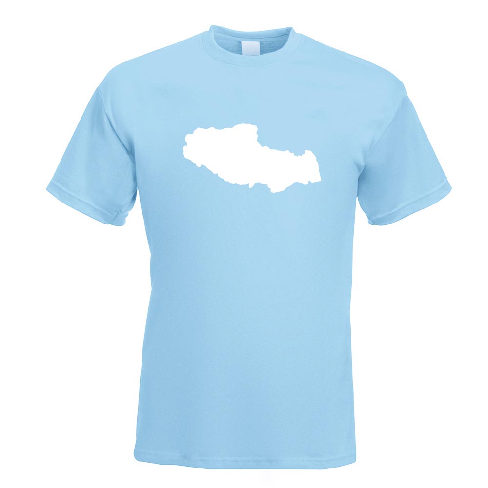 Tibet - Himalaya Umriss T-Shirt Motiv bedruckt Funshirt Design Print - Picture 11 of 19