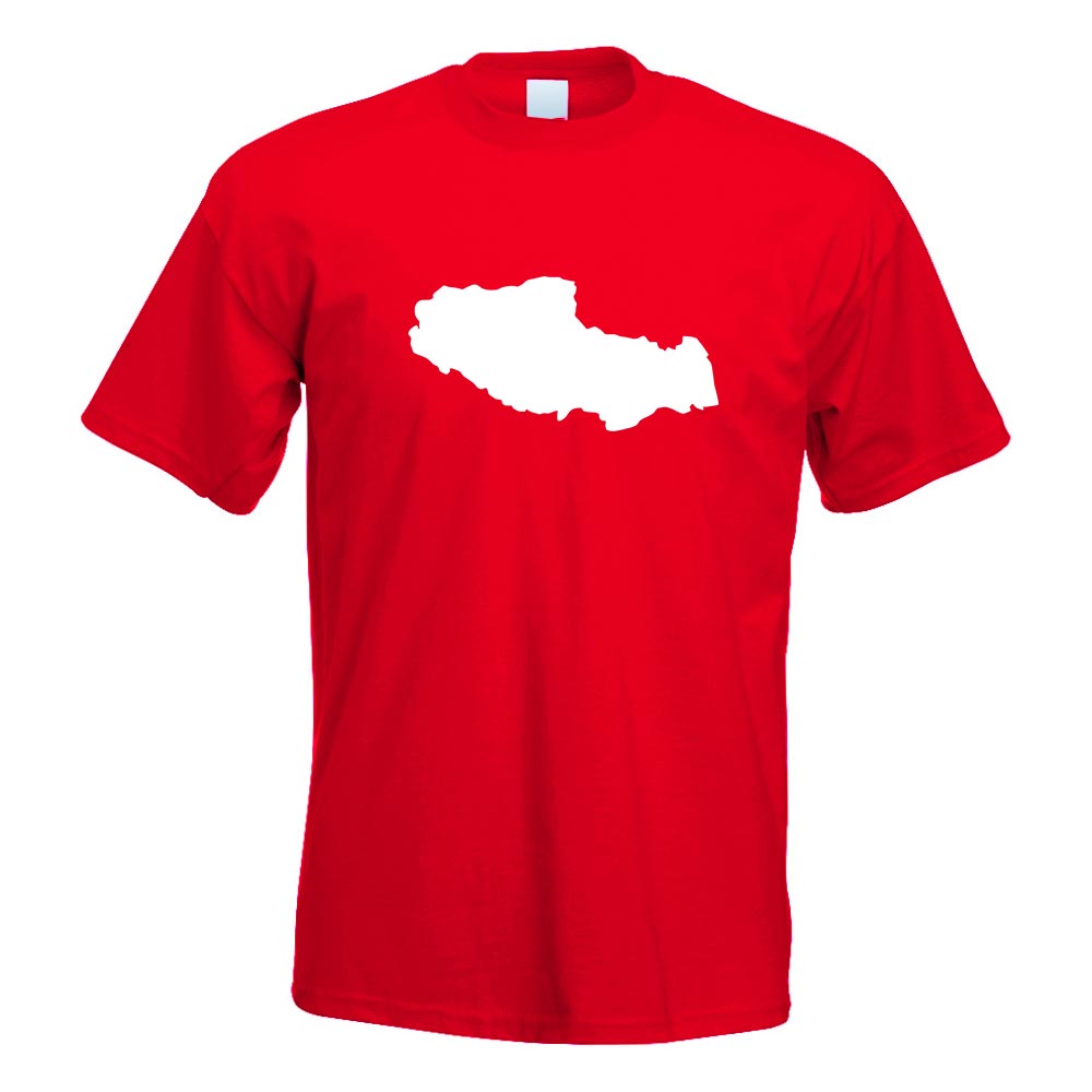 Tibet - Himalaya Umriss T-Shirt Motiv bedruckt Funshirt Design Print - Picture 16 of 19