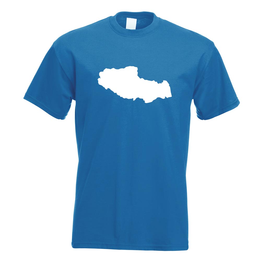 Tibet - Himalaya Umriss T-Shirt Motiv bedruckt Funshirt Design Print - Picture 17 of 19