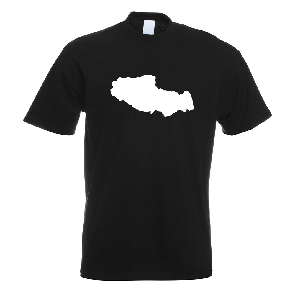 Tibet - Himalaya Umriss T-Shirt Motiv bedruckt Funshirt Design Print - Picture 18 of 19