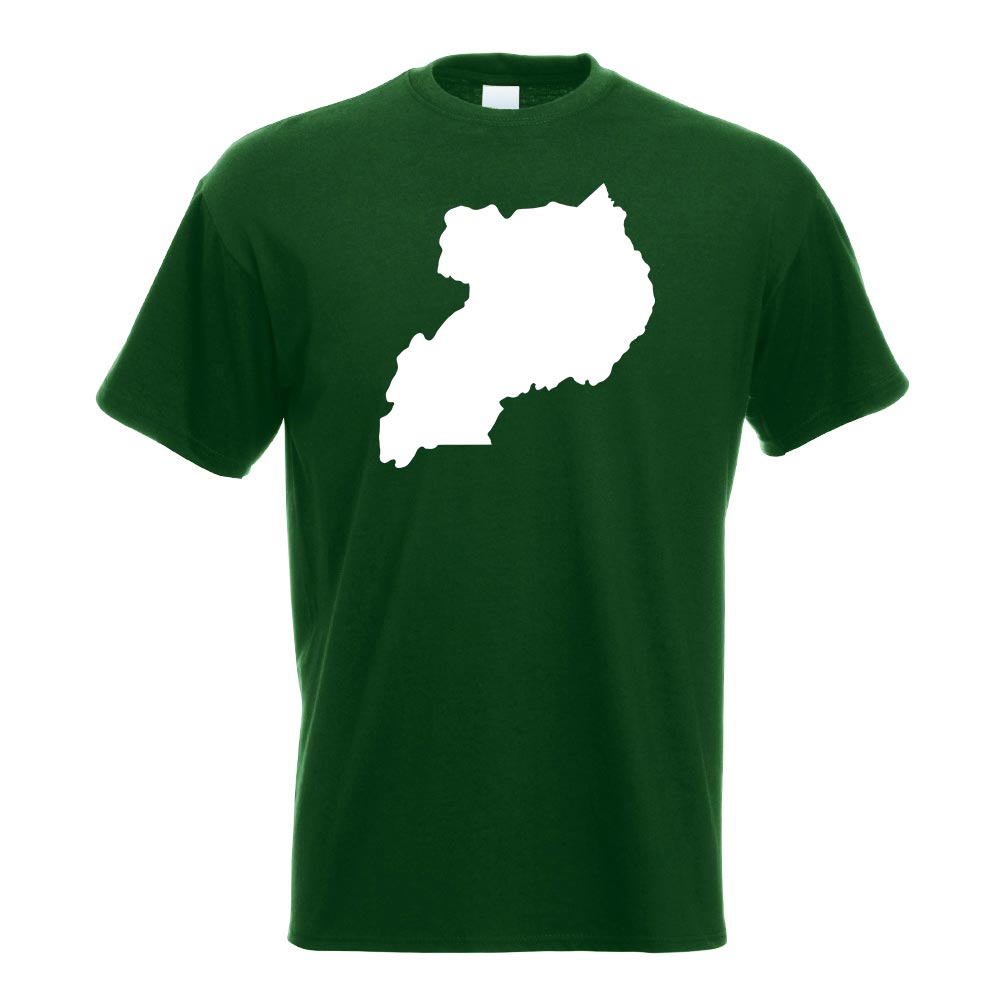 T-Shirt Contour D'Uganda Imprimé Design Fun - Picture 7 of 19