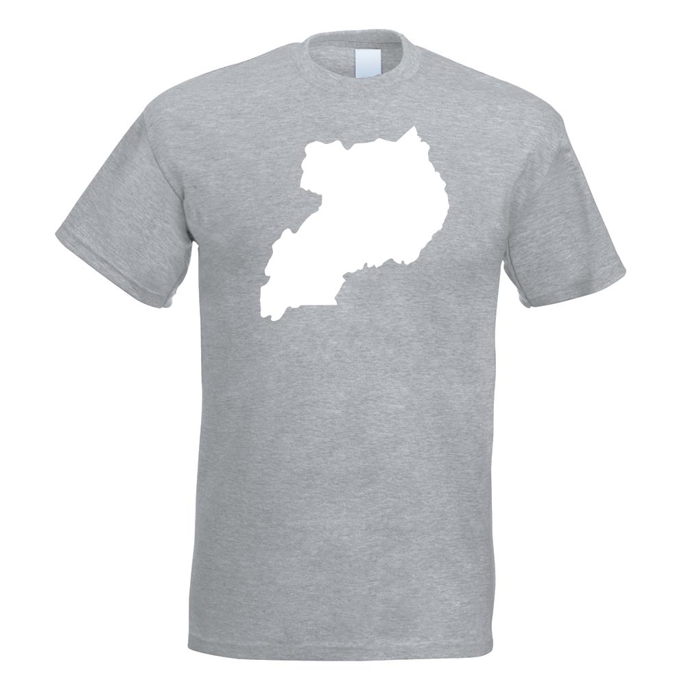 T-Shirt Contour D'Uganda Imprimé Design Fun - Picture 10 of 19