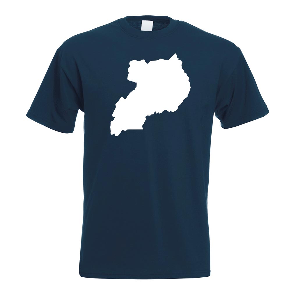 T-Shirt Contour D'Uganda Imprimé Design Fun - Picture 13 of 19