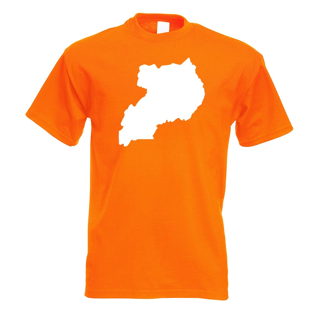 T-Shirt Contour D'Uganda Imprimé Design Fun - Picture 15 of 19