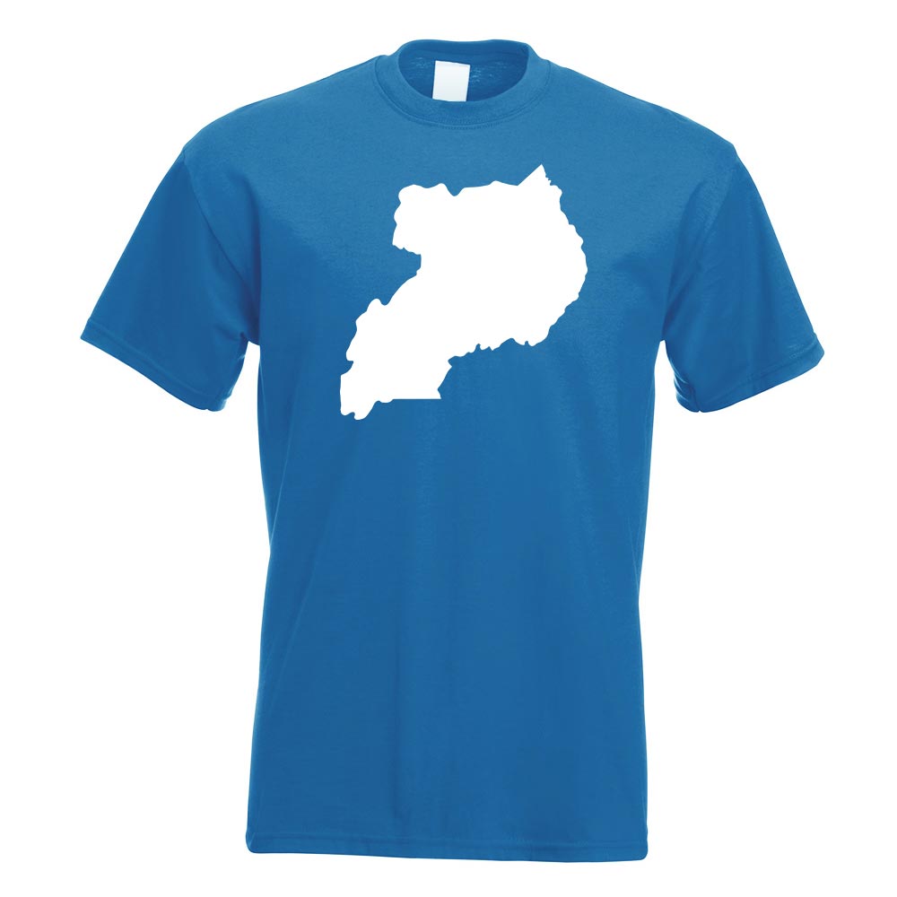 T-Shirt Contour D'Uganda Imprimé Design Fun - Picture 17 of 19