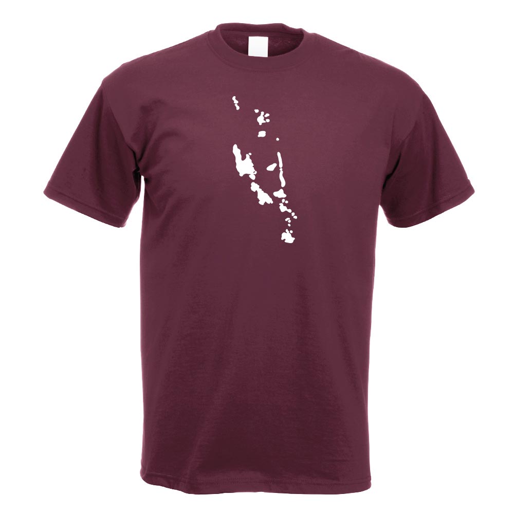 Vanuatu Umriss Kontur T-Shirt Motiv bedruckt Funshirt Design Print - Picture 5 of 19