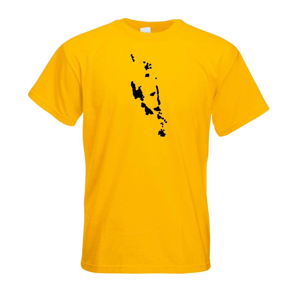 Vanuatu Umriss Kontur T-Shirt Motiv bedruckt Funshirt Design Print - Picture 8 of 19